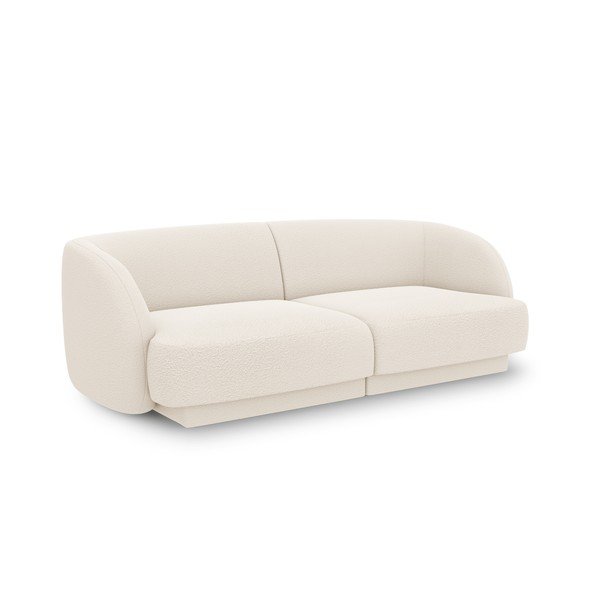 Beżowa sofa z materiału bouclé 184 cm Miley – Micadoni Home-image-2