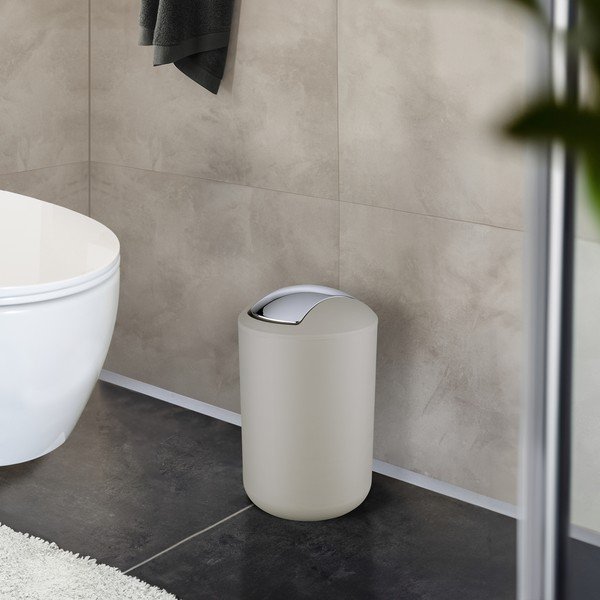 Szarobrązowy plastikowy kosz na śmieci 6,5 l Brasil – Wenko-image-1