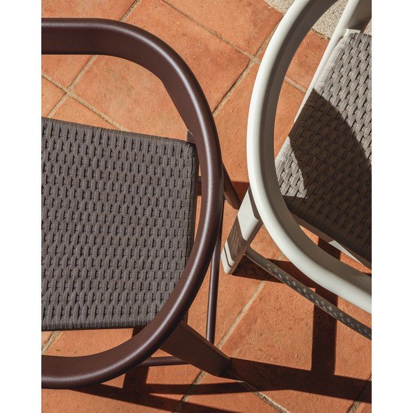 Kremowy drewniany hoker ogrodowy Erice – Kave Home-image-2