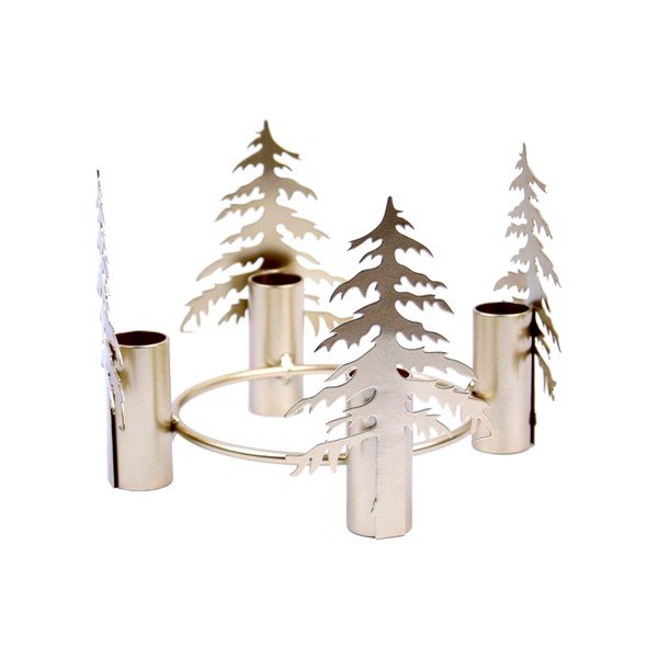 Metalowy adwentowy świecznik Trees – Ego Dekor