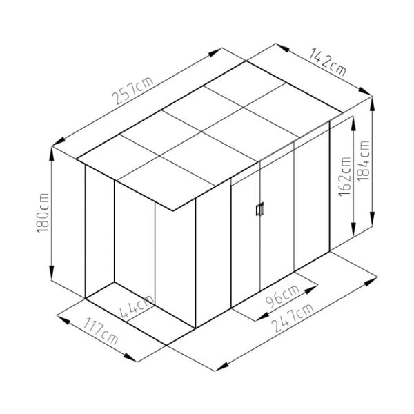 Domek ogrodowy Chester A – Rojaplast-image-3