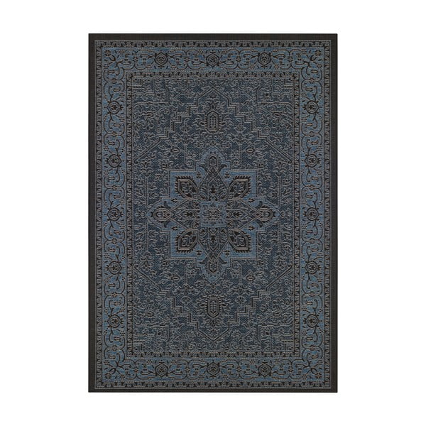 Czarno-niebieski dywan odpowiedni na zewnątrz NORTHRUGS Anjara, 160x230 cm