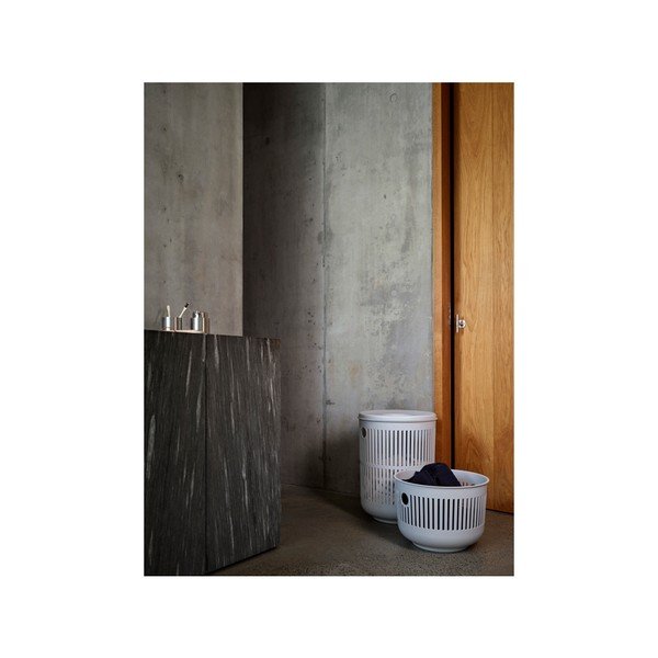 Jasnoszary plastikowy kosz na pranie 35 l Ume – Zone-image-1