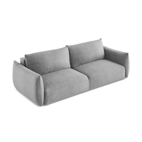 Jasnoszara rozkładana sofa 230 cm Leila – Makamii-image-3