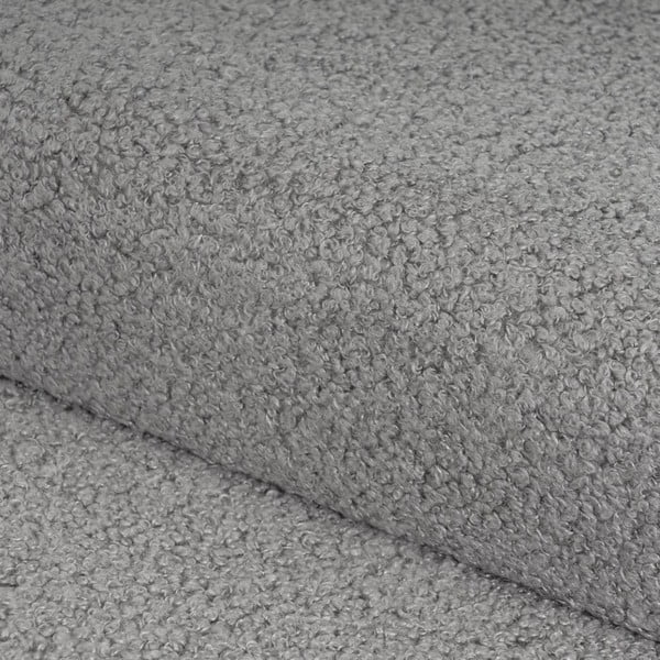 Szary puf z materiału bouclé Folding – Casa Selección-image-1