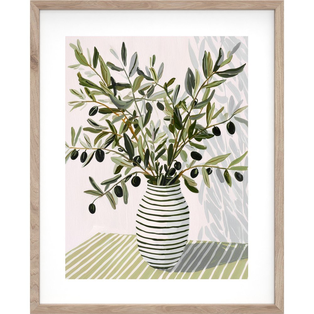 Obraz drukowany z ramą w zestawie 40x50 cm Olive Bunch II – Styler
