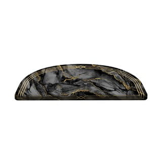 Czarne dywaniki na schody zestaw 16 szt. 65x20 cm Marble Dream – Vitaus