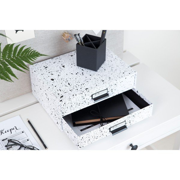 Czarno-biały organizer z 2 szufladkami Bigso Box of Sweden Birger-image-2