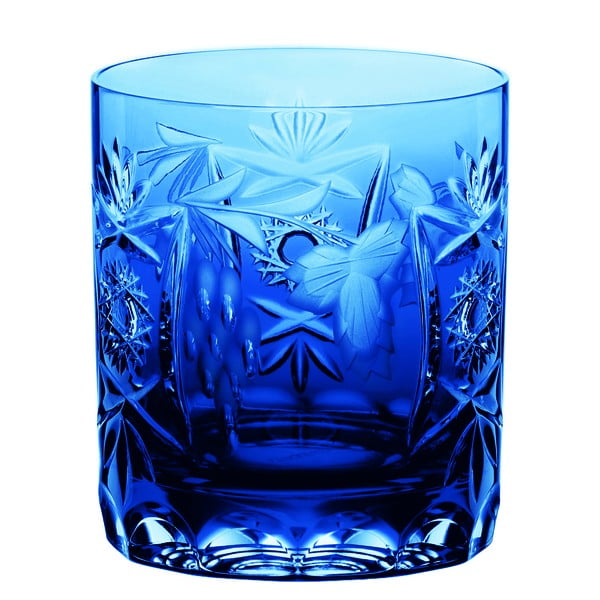 Niebieska szklanka do whisky ze szkła kryształowego Nachtmann Traube Whisky Tumbler Cobalt Blue, 250 ml