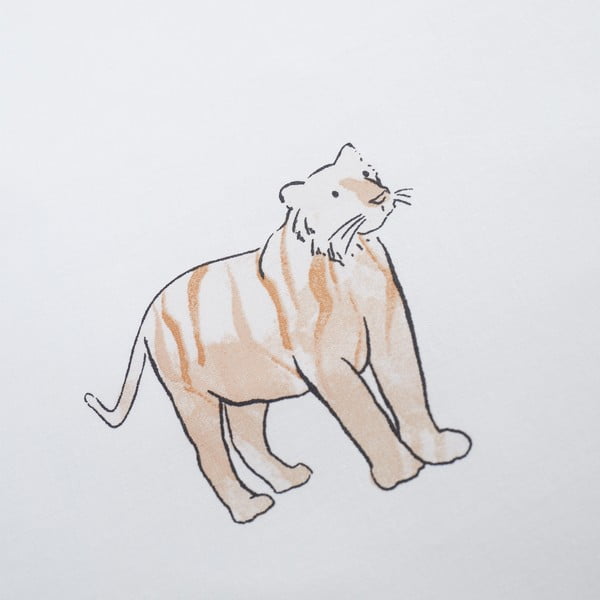 Białe bawełniane prześcieradło dziecięce do łóżeczka z gumką 70x140 cm Zoo Animals – Bianca-image-2