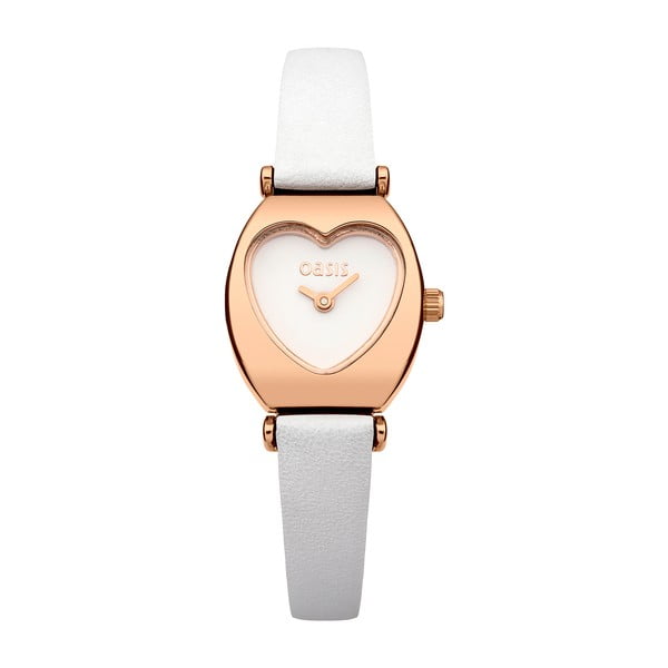 Biały zegarek damski Oasis Heart