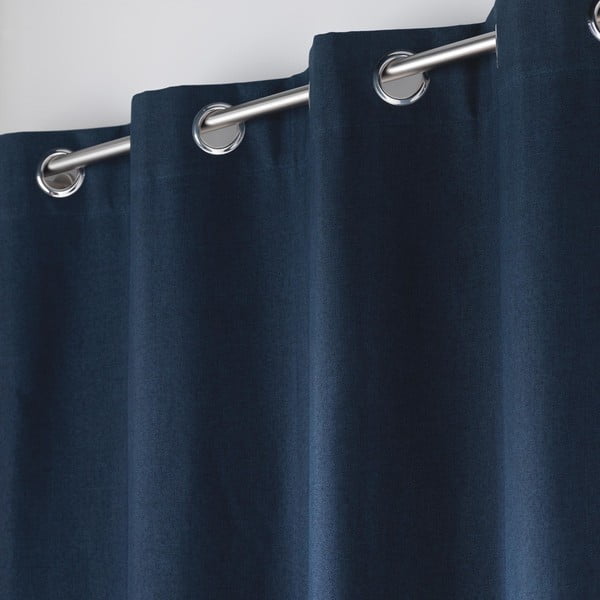 Ciemnoniebieska zasłona zaciemniająca 140x180 cm Crepuscule – douceur d'intérieur-image-2