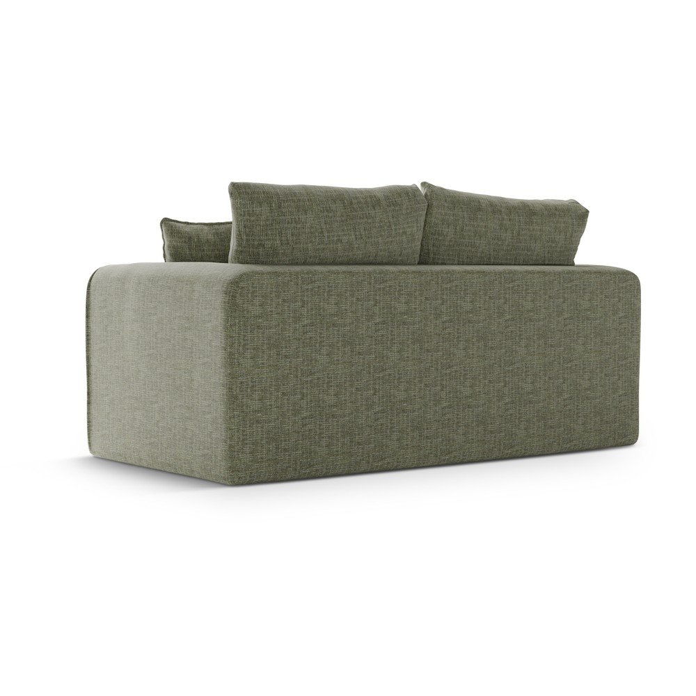 Zielona rozkładana sofa 158 cm Lido – Micadoni (zdjęcie 4)