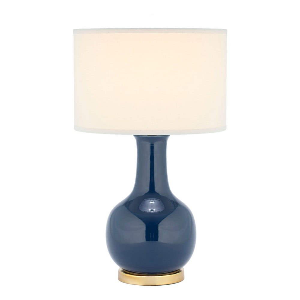 Lampa stołowa z niebieską podstawą Safavieh Charlie
