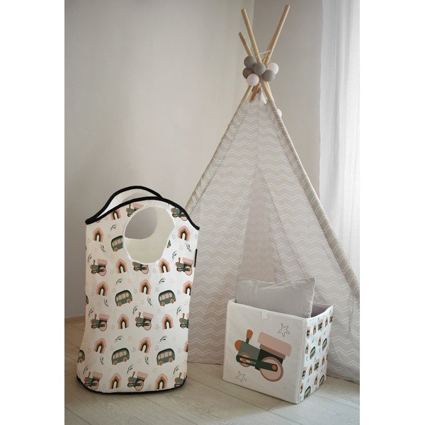 Materiałowy dziecięcy kosz do przechowywania Little House – Butter Kings-image-1