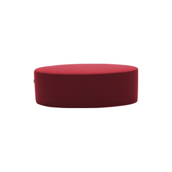 Bordowy puf Softline Bon-Bon Felt Red, dł. 100 cm
