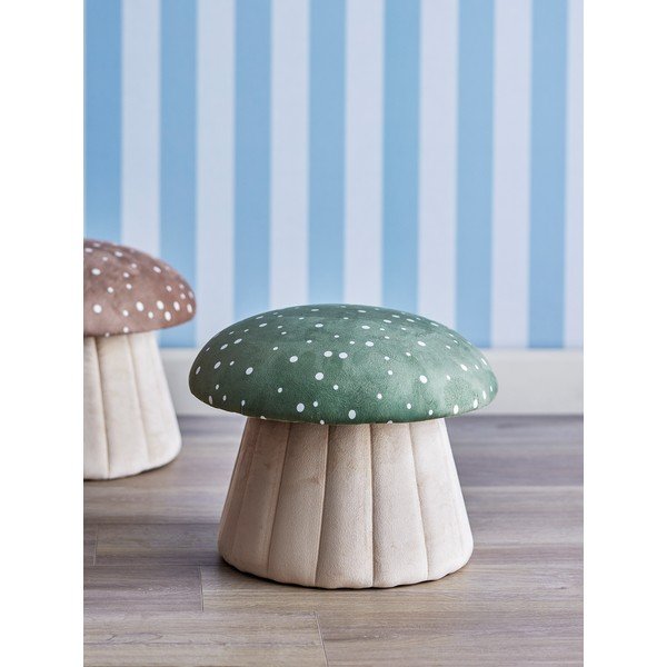 Zielony/beżowy puf dziecięcy Lue – Bloomingville Mini-image-1