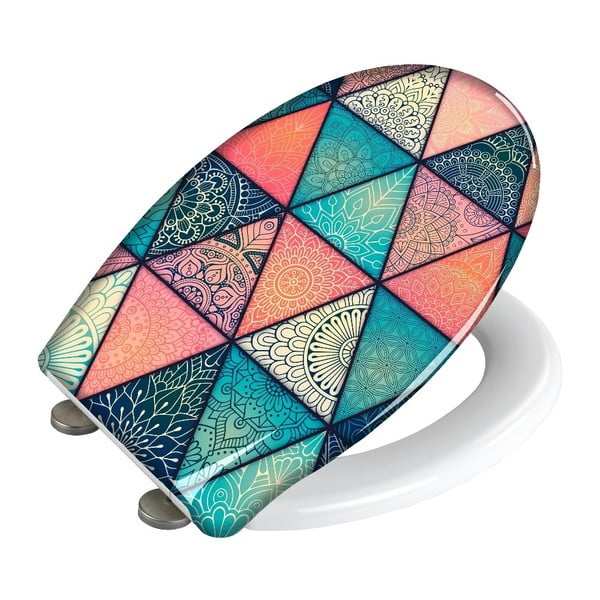 Deska sedesowa wolnoopadająca Wenko Easy Geometry, 44,5x37 cm-image-1