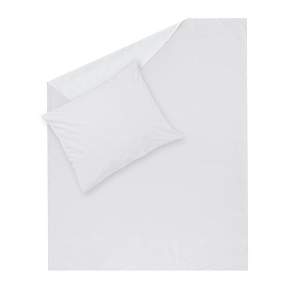 Biała pościel Hawke&Thorn Parker, 150x200 cm + poduszka 50x80 cm