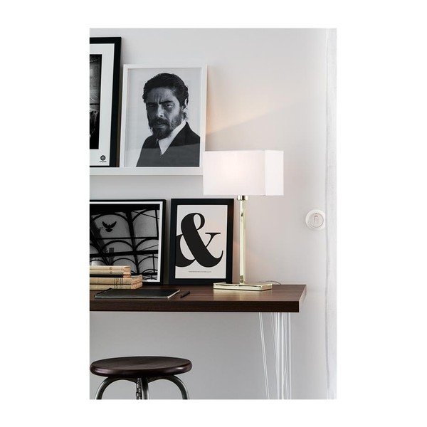 Lampa stołowa w biało-kolorze złota Markslöjd Savoy-image-2