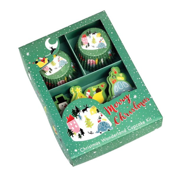 Zestaw do pieczenia muffinów z motywem świątecznym Rex London Wonderland-image-2