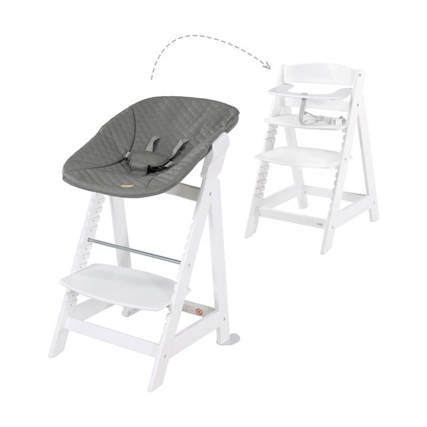 Białe krzesełko do karmienia Luxe – Roba-image-1