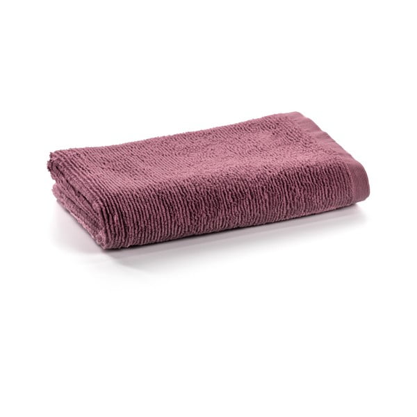 Bordowy ręcznik bawełniany Kave Home Miekki, 70x140 cm