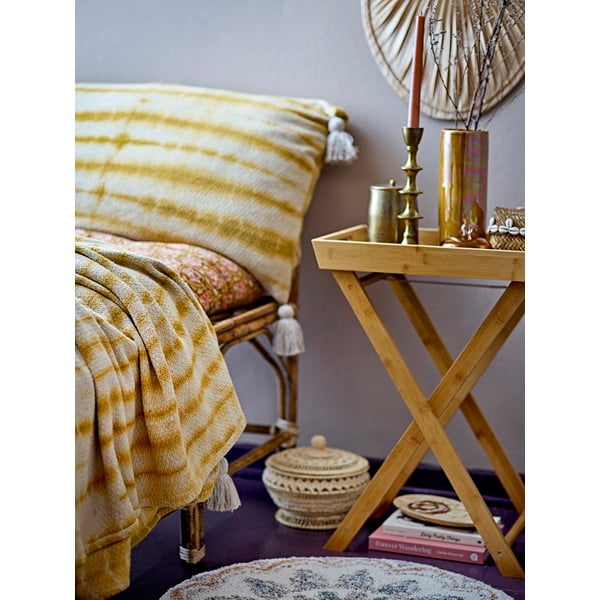 Żółta narzuta na łóżko dwuosobowe 220x260 cm Decia – Bloomingville-image-1