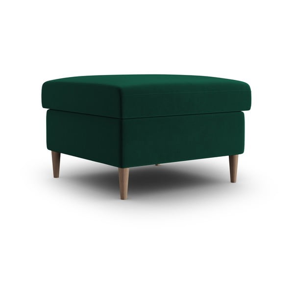 Zielony aksamitny podnóżek Kyoto – Cosmopolitan Design-image-1