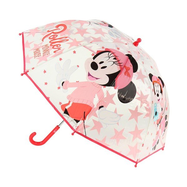 Przezroczysty dziecięcy parasol Ambiance Minnie, ⌀ 71 cm