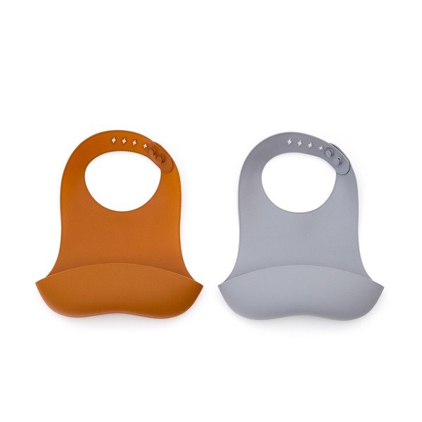 Pomarańczowo-szaroniebieskie śliniaki zestaw 2 szt. Lili – Kave Home