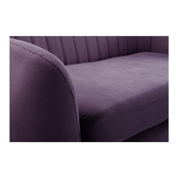 Fioletowa sofa 2-osobowa Scandi by Stella Cadente Comete Stripes-image-2