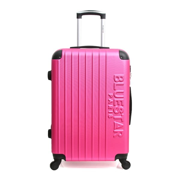 Różowa walizka podróżna na kółkach Blue Star Bucarest, 93 l