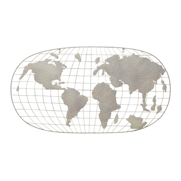 Metalowa dekoracja ścienna Mauro Ferretti Globe Oval