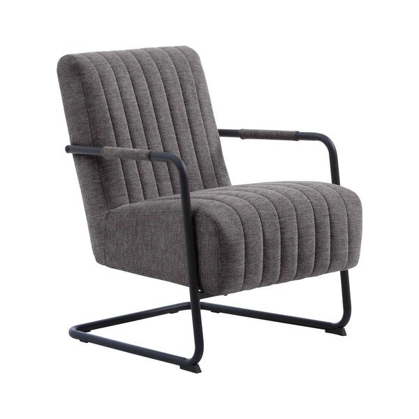 Ciemnoszary fotel Trout – Unique Furniture