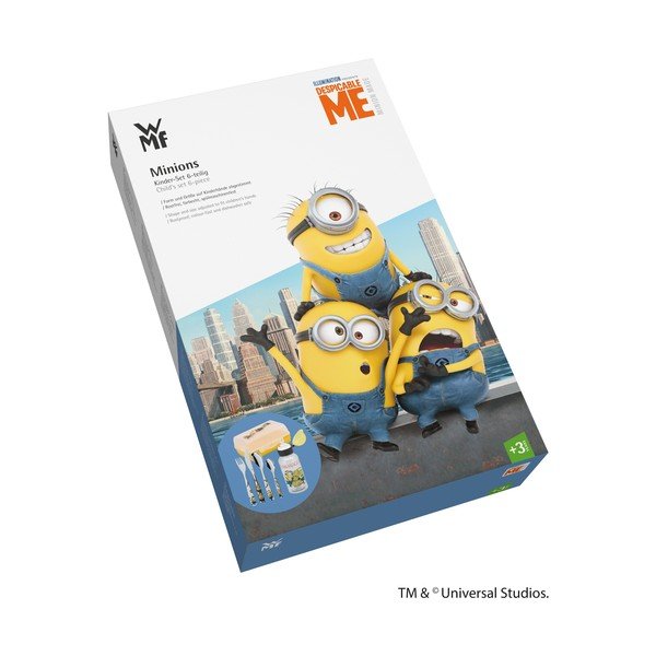 6-częściowy zestaw naczyń i sztućców dziecięcych WMF Minions-image-1