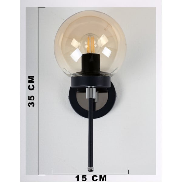 Kinkiet w czarno-żółtym kolorze ø 15 cm Tokyo – Squid Lighting-image-2