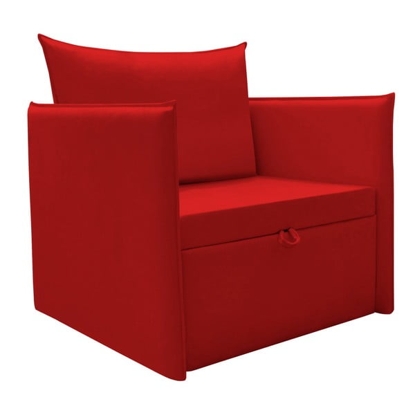 Czerwony fotel rozkładany 13Casa Furby Plus