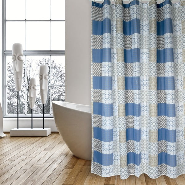Zasłona prysznicowa 180x200 cm Ceramique – MSV-image-1