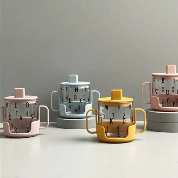 Jasnoniebieski kubek dla dzieci Design Letters Grow With Your Cup-image-1