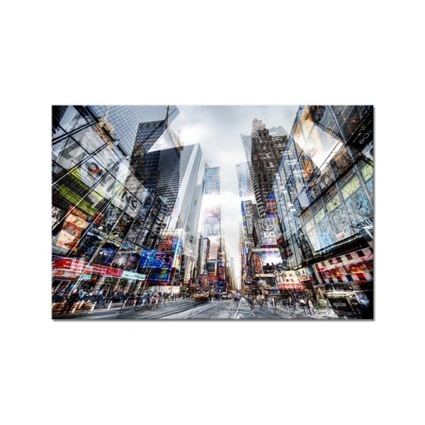 Obraz Styler Glas Crown Time Square, 80x120 cm