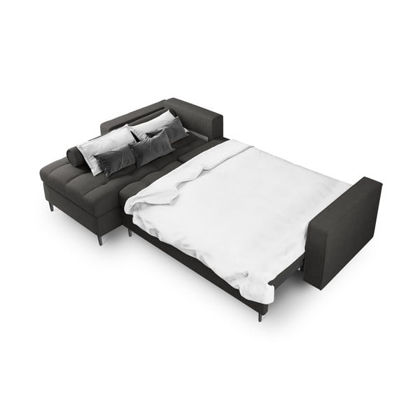 Ciemnoszary rozkładany narożnik Milo Casa Santo, lewostronny-image-4