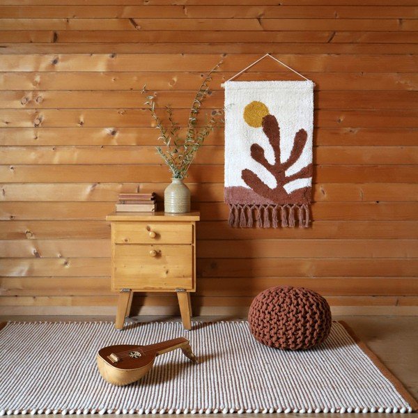 Pomarańczowy dywan z domieszką wełny 200x140 cm Bergen – Nattiot-image-3