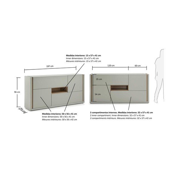 Szara komoda La Forma Qu-image-4