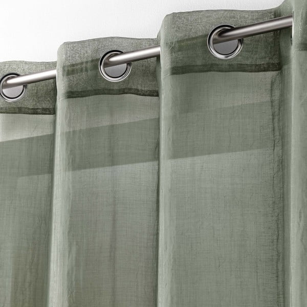 Firanka w kolorze khaki 140x280 cm Telma – douceur d'intérieur-image-1