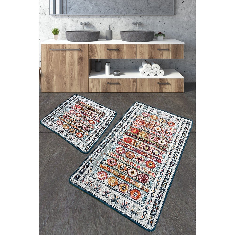 Dywaniki łazienkowe zestaw 2 szt. 60x100 cm Weref – Foutastic (zdjęcie 3)