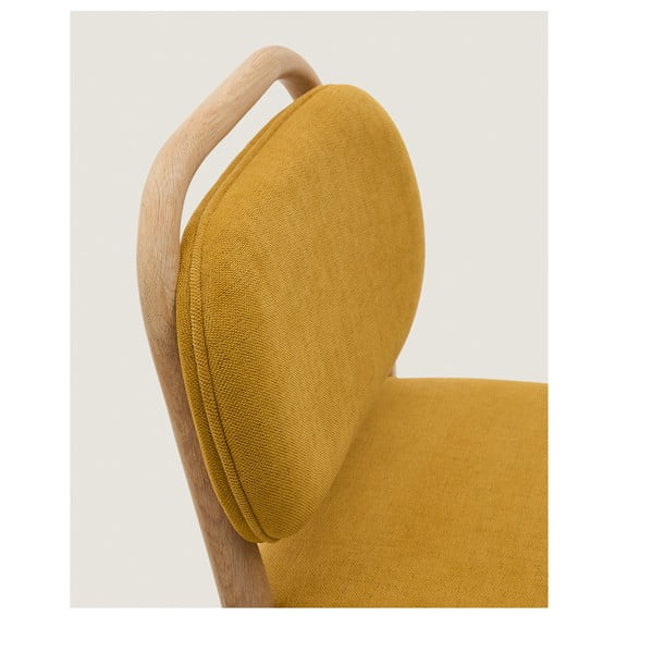 Musztardowy hoker (wysokość siedziska 66 cm) Helda – Kave Home-image-1