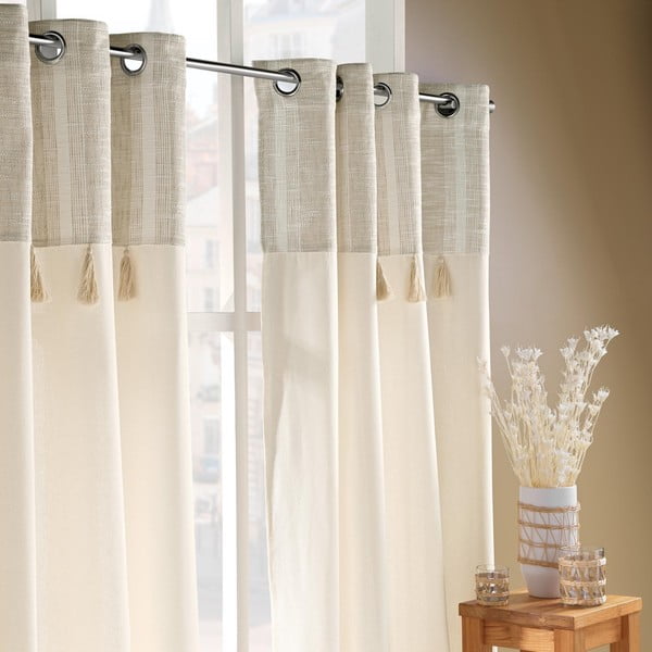 Zasłona w naturalnym kolorze 140x240 cm Island – douceur d'intérieur-image-3