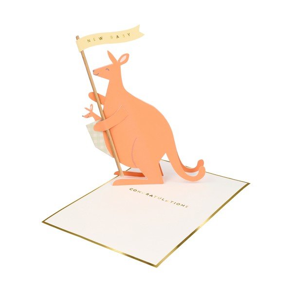 Kartka Baby Kangaroo – Meri Meri