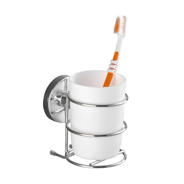Kubek na szczoteczki z przyssawką Wenko Vacuum-Loc, 11,5x7,5 cm